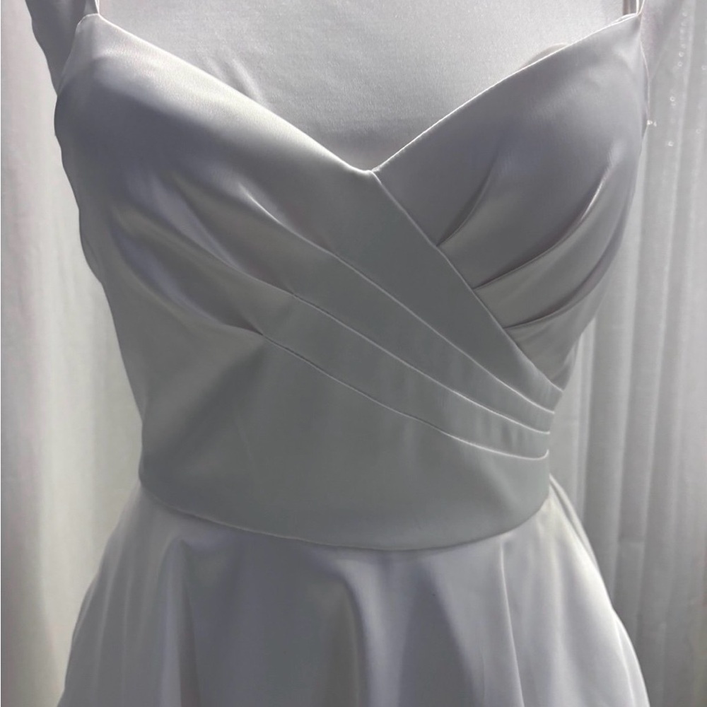 Sequin Hearts Strapless White Dress